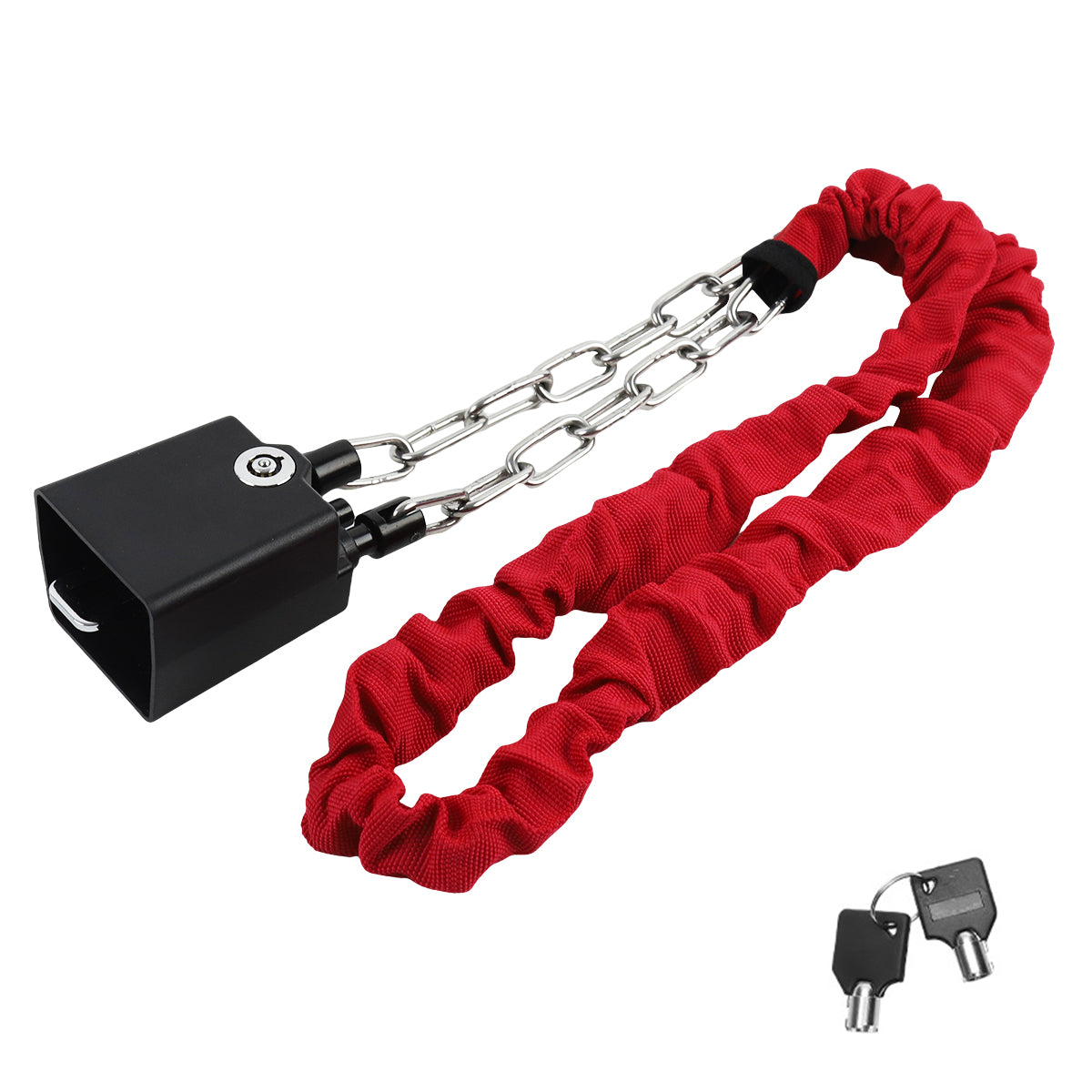 STHIRA Car Steering Wheel Lock, Lock Anti-Theft Chain Lock for Steering Wheel, with 2 Keys, Rugged Steel Steering Wheel Chain Lock, Universal Car Steering Wheel Lock STHIRA Car Steering Wheel Lock, Lock Anti-Theft Chain Lock for Steering Wheel, with 2 Keys, Rugged Steel Steering Wheel Chain Lock, Universal Car Steering Wheel Lock